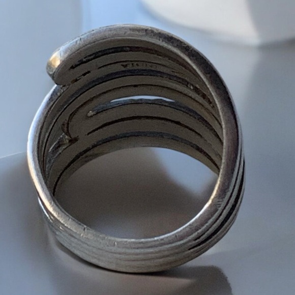SILPADA Retired Open Work Sterling Silver Modernist Woman’s Ring Jewelry - Picture 7 of 9